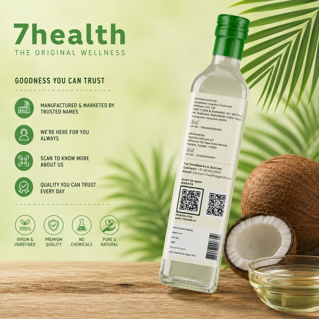 7 Health Cold Pressed and Virgin Coconut oil