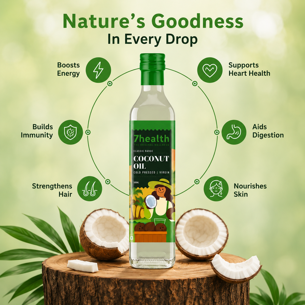 7 Health Cold Pressed and Virgin Coconut oil