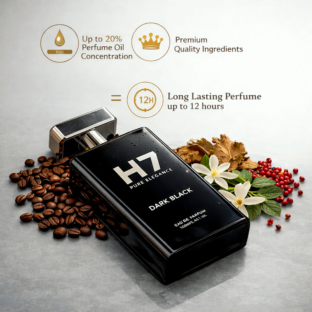 H7 DARK BLACK UNISEX LUXURY PERFUME