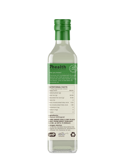 7 Health Cold Pressed and Virgin Coconut oil - 500 ML